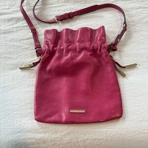 Vince Camuto Fuchsia Crossbody Bag with Drawstring Sides